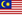 Miniatura de bandeira - Malásia