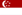 Miniatura de bandeira - Cingapura
